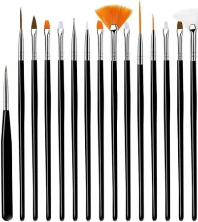 15 Piece Nail Brush Set