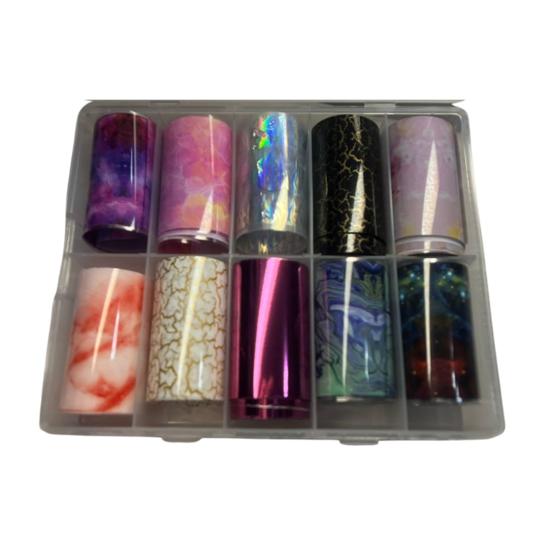 Nail Art Foil Box - Marbel 1