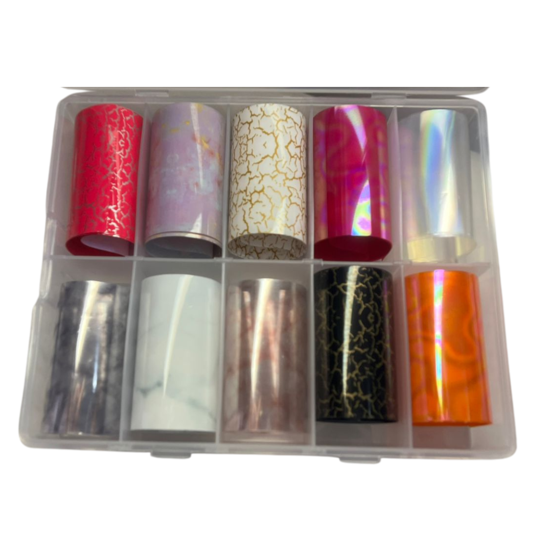 Nail Art Foil Box - Marbel 2