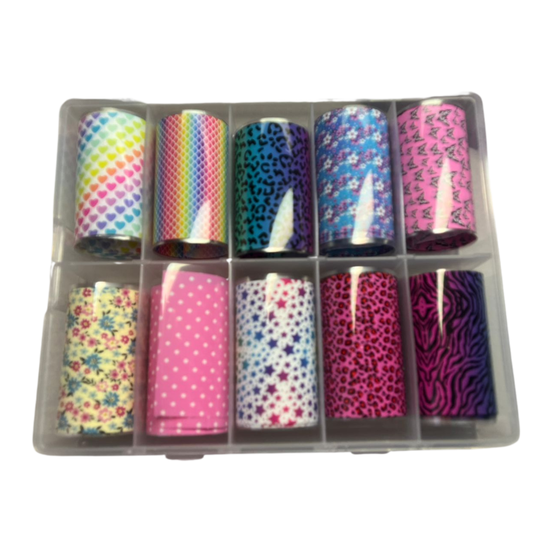 Nail Art Foil Box - Patterns
