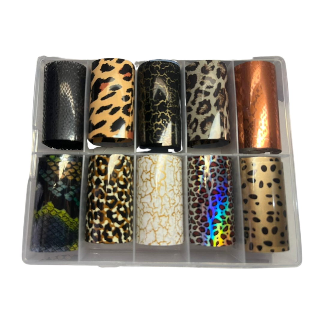 Nail Art Foil Box - Animal Print