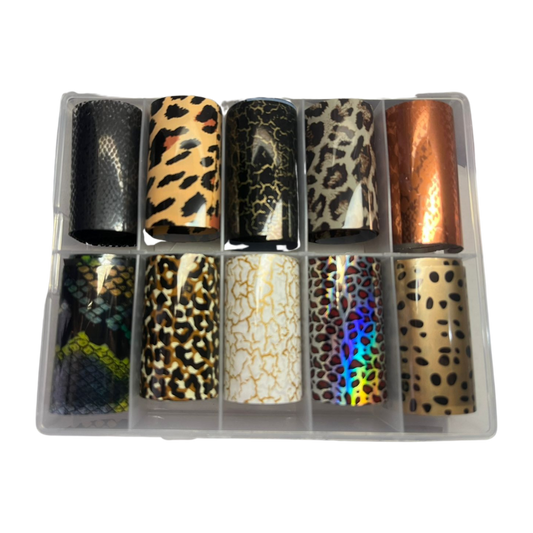 Nail Art Foil Box - Animal Print
