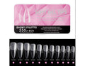 Full Soft Gel Tips Short Stiletto 550pcs