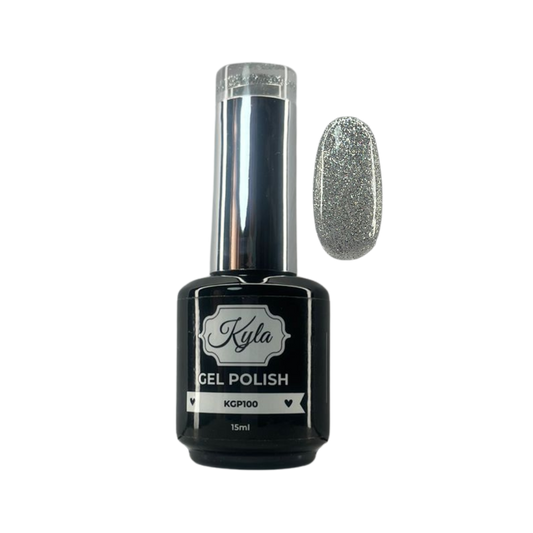 Kyla Gel Polish – KGP100 (Silver Glitter)