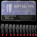 550PCS Medium Coffin Soft Gel Tips