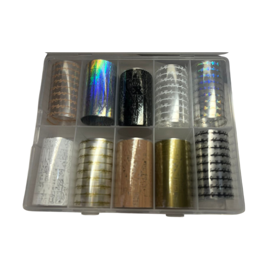 Nail Art Foil Box - Script