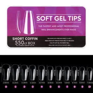 550PCS Short Coffin Soft Gel Tips