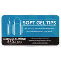 550PCS Short Almond Soft Gel Tips